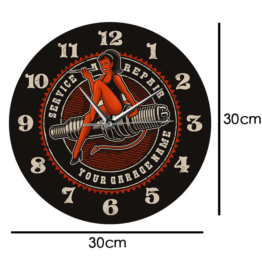 Customized Car Garage Wall Deco Clock