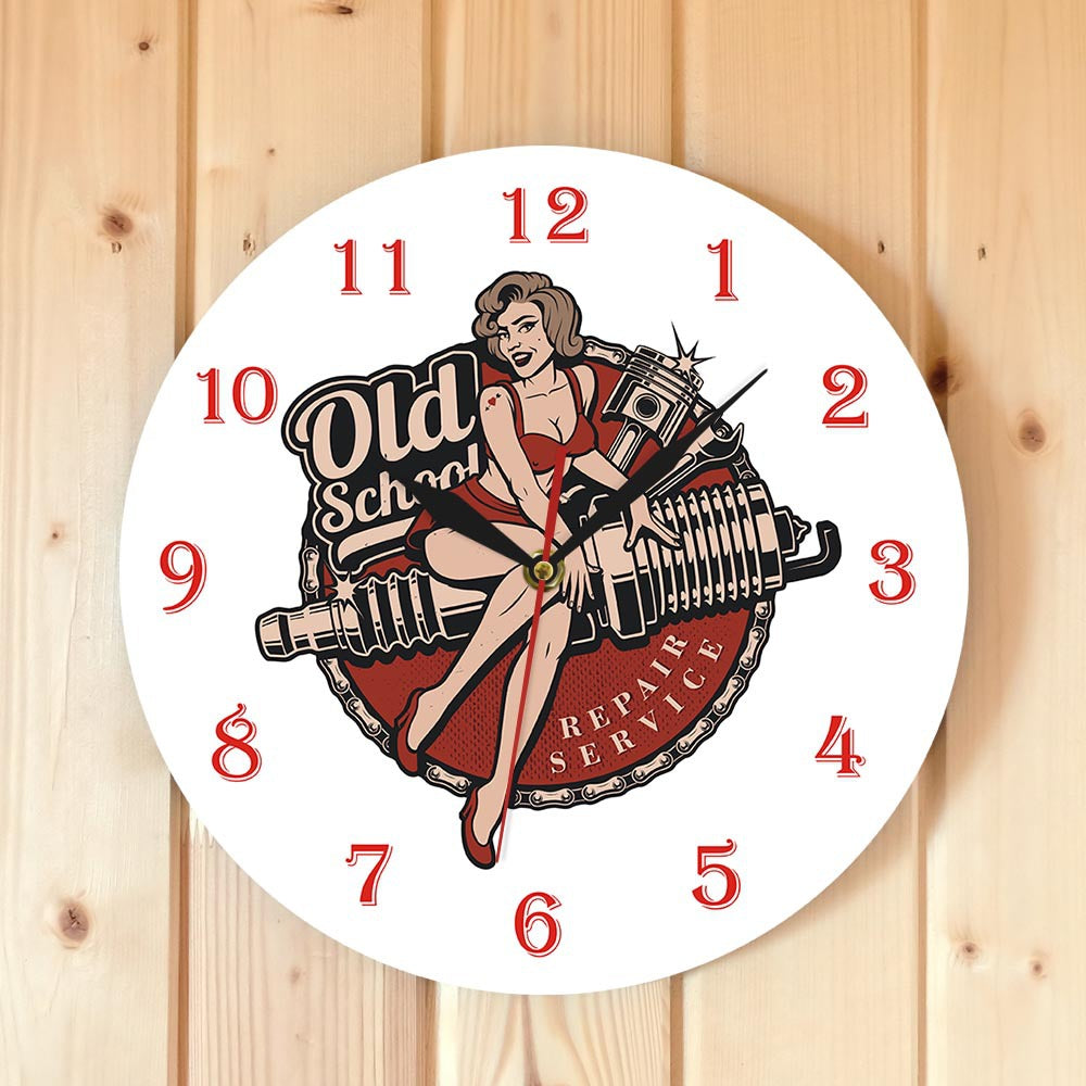 Customized Car Garage Wall Deco Clock