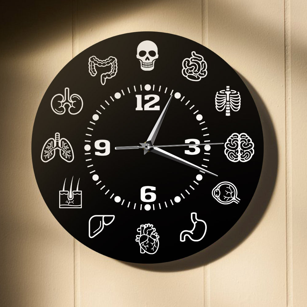 Wall Decoration Silent Clock Gift for Physician