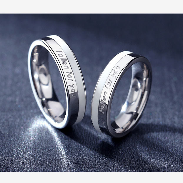 Matching Couple Rings Jewelry Gift Set for 2