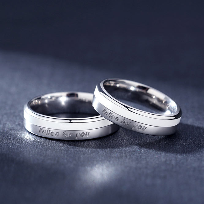 Matching Couple Rings Jewelry Gift Set for 2