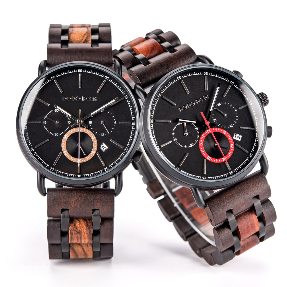 Engraved Luminous Matching Couple Watch Set