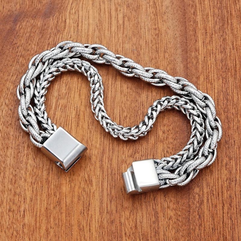 Custom Engraved Bracelet for Him