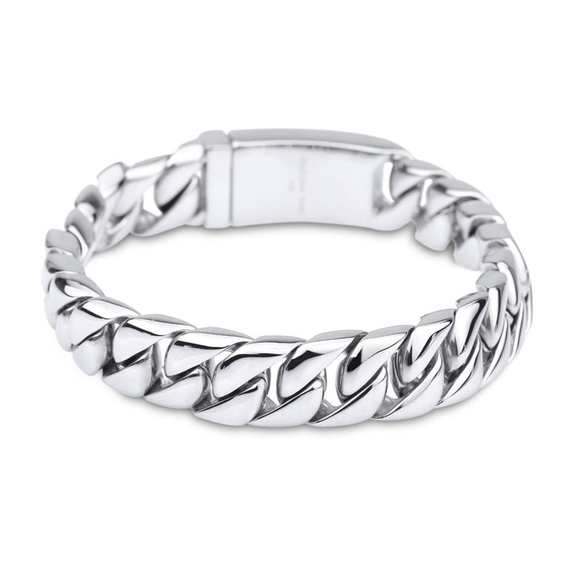Personalized Mens Steel Bracelet 23cm