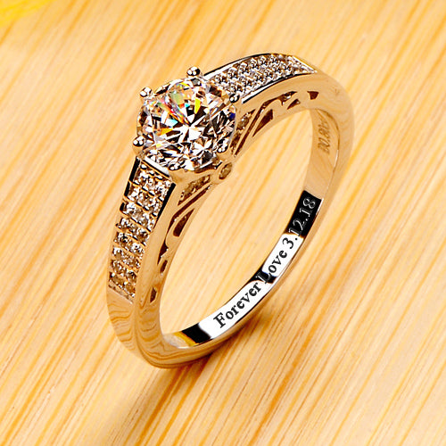 Personalized 0.8 Carat Lab Grown Diamond Ring for Women