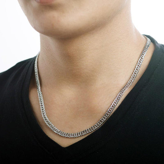 Mens Cuban Curb Chain Sterling Silver