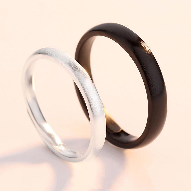 Custom Matte Couple Wedding Bands for 2