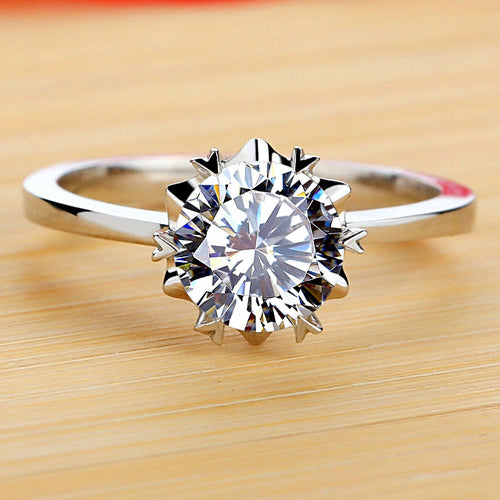 Engraved 1 Carat Lab Diamond Solitaire Ring