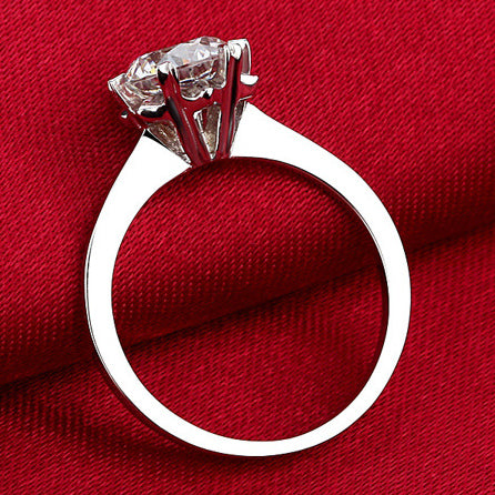 Engraved 1 Carat Lab Diamond Solitaire Ring