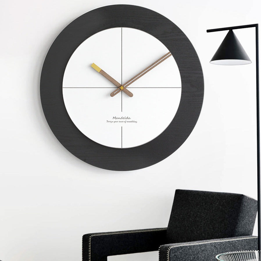 Modern Nordic Circular Analog Silent Wall Clock