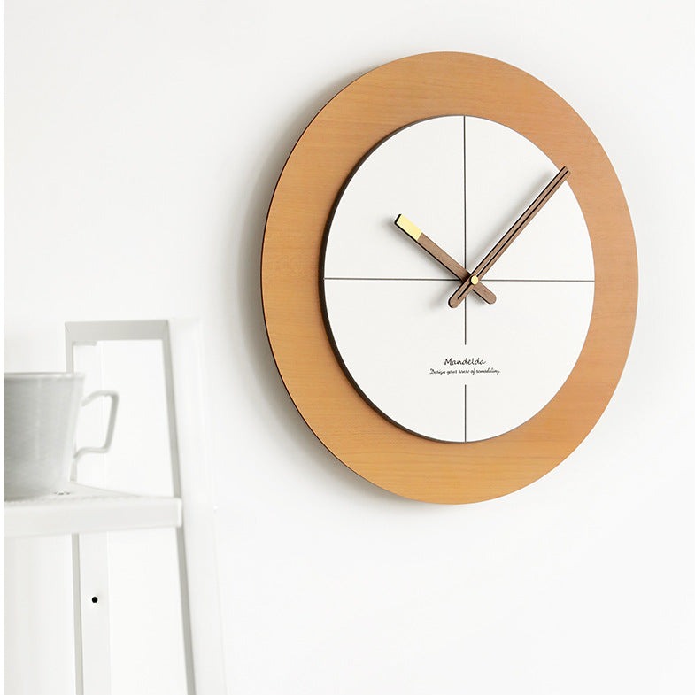 Modern Nordic Circular Analog Silent Wall Clock