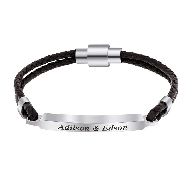 Personalized Engraved Mens Bracelet
