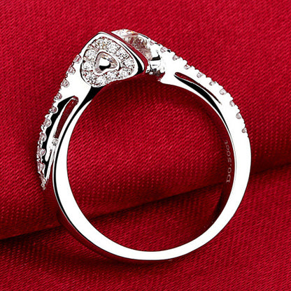 Engraved 0.3 Carat Lab Diamond Ring for Her