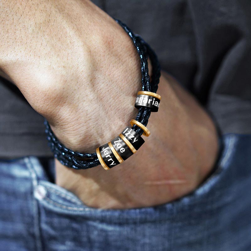 Family Names Charms Bracelet for Father