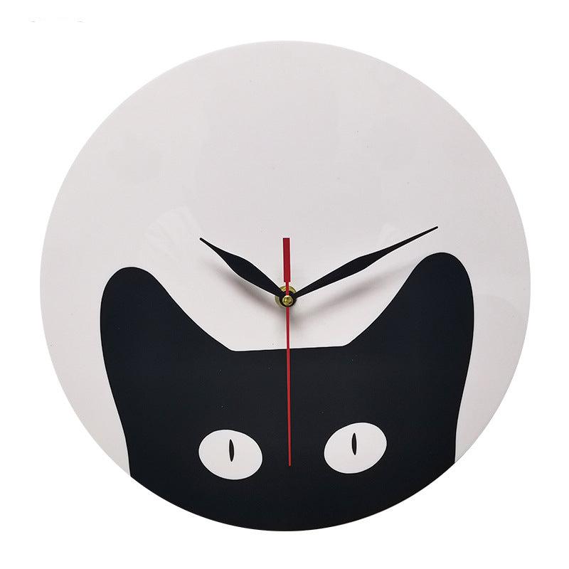 Black Cat Creative Silent Wall Clock – Cute & Quiet Design