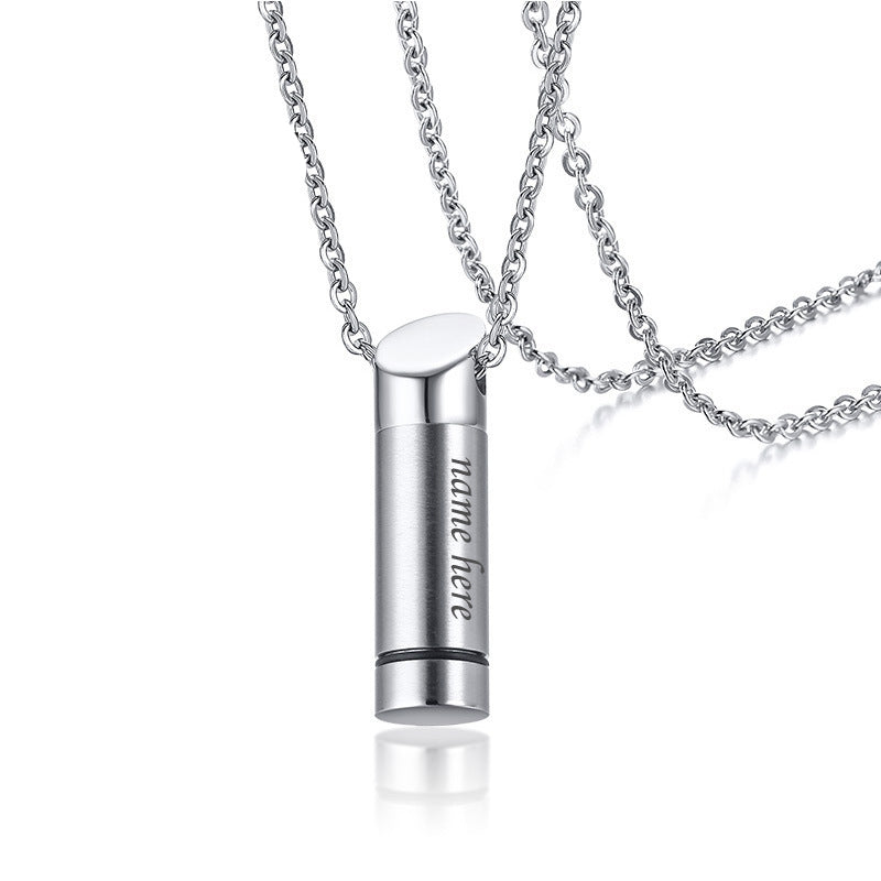 Engraved Memorial Keepsake Urn Cremation Necklace