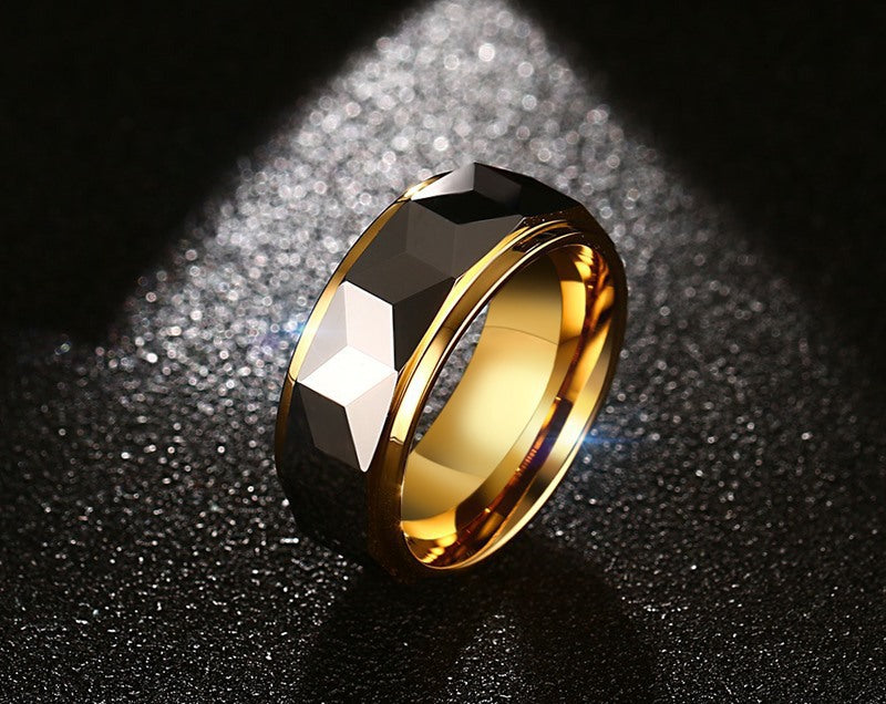 Custom Engraved Mens Wedding Band Tungsten