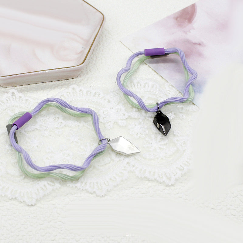 Magnetic Half Hearts Friendship Bracelets Set for 2
