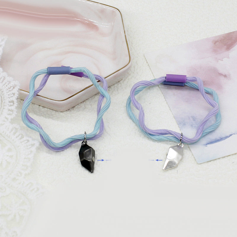 Magnetic Half Hearts Friendship Bracelets Set for 2