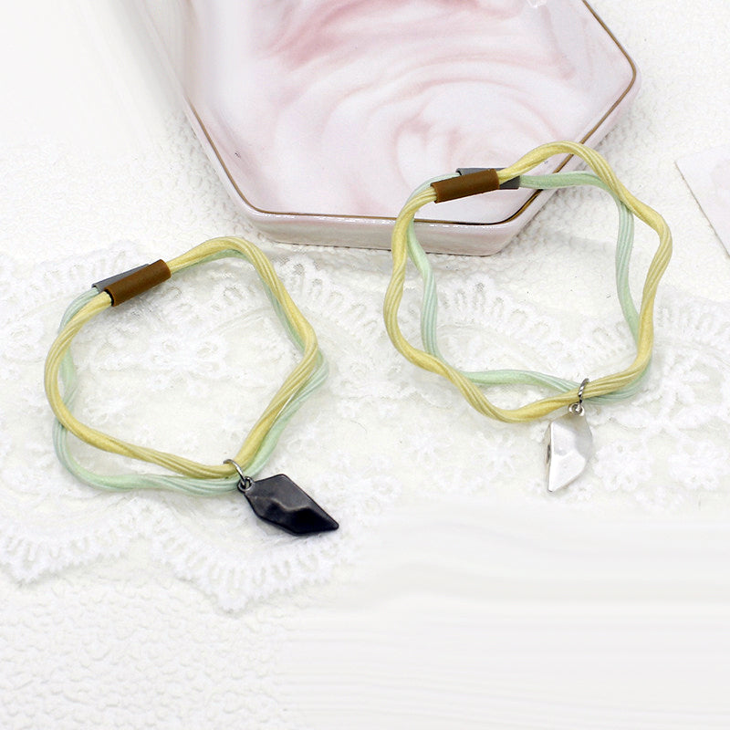 Magnetic Half Hearts Friendship Bracelets Set for 2