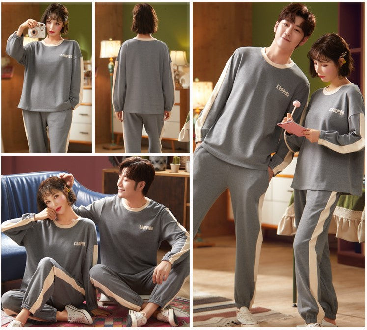 Matching Full Sleeves Sleepwear Set for Couples