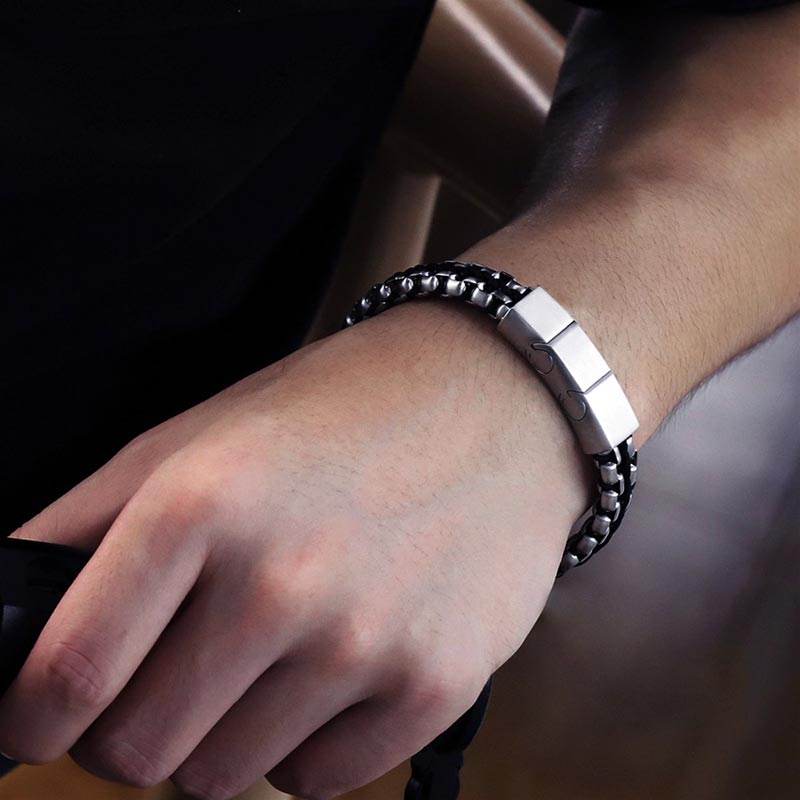 Custom Engraved Promise Bracelet for Men