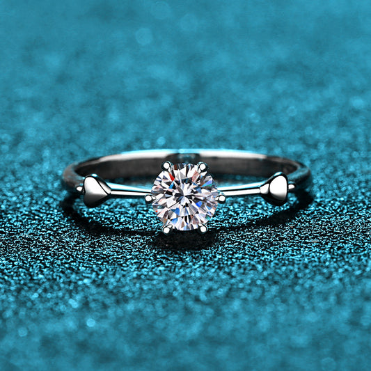 0.5 Carat Moissanite Solitaire Diamond Ring for Women