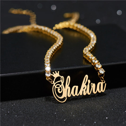 Crown Custom Name Necklace for Women