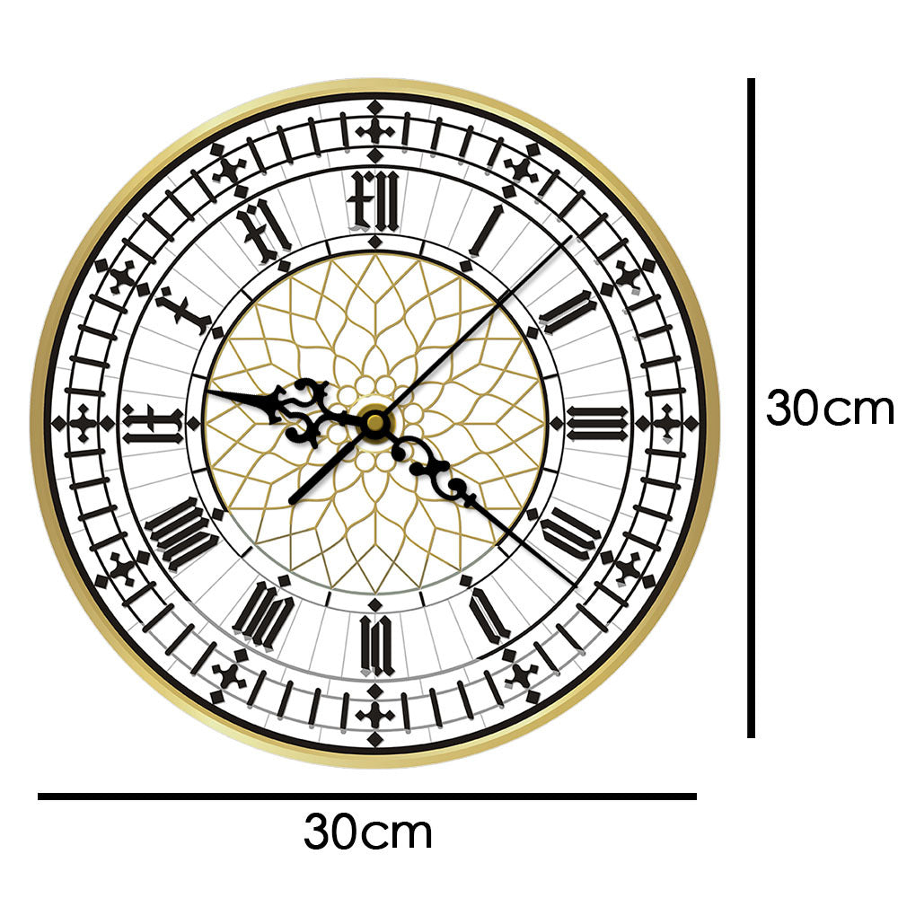 British Wall Deco Silent Clock