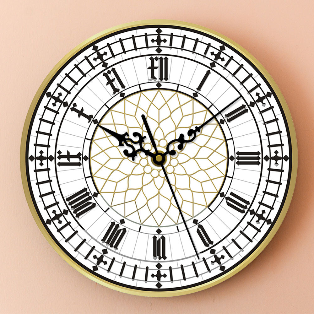 British Wall Deco Silent Clock
