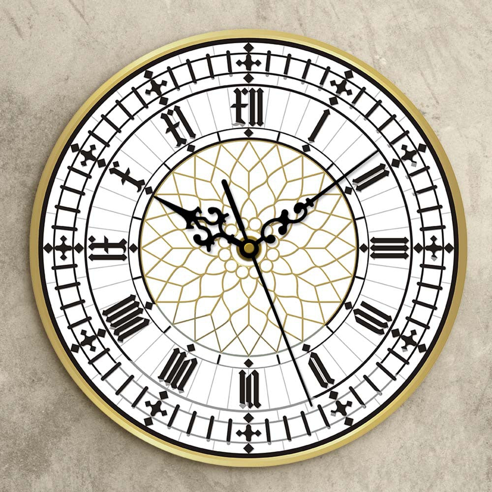 British Wall Deco Silent Clock