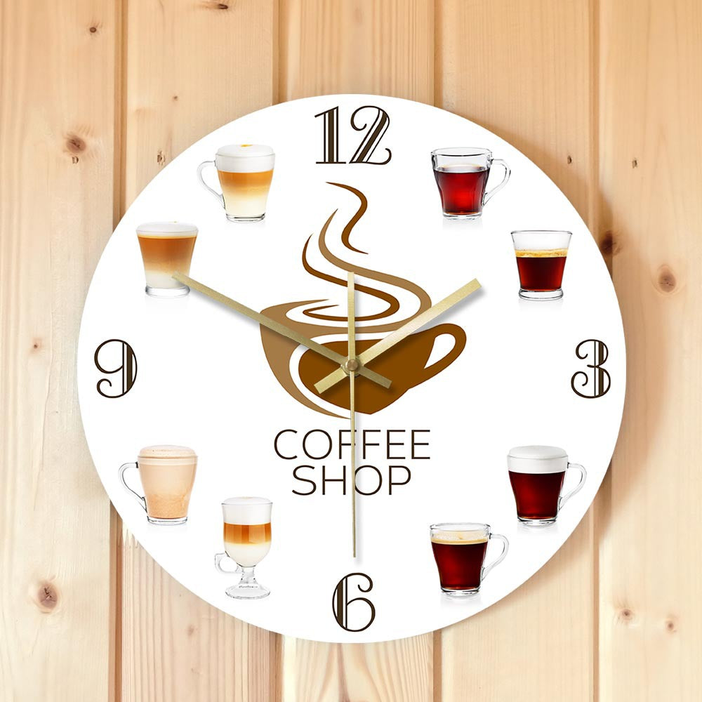 Customized Wall Deco Clock Gift for Coffee Shop