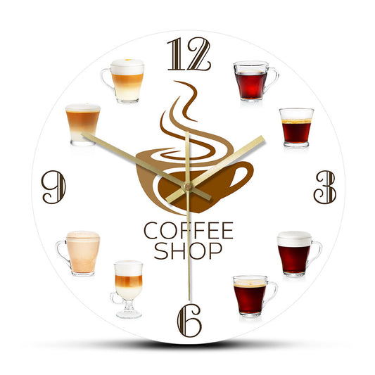 Customized Wall Deco Clock Gift for Coffee Shop