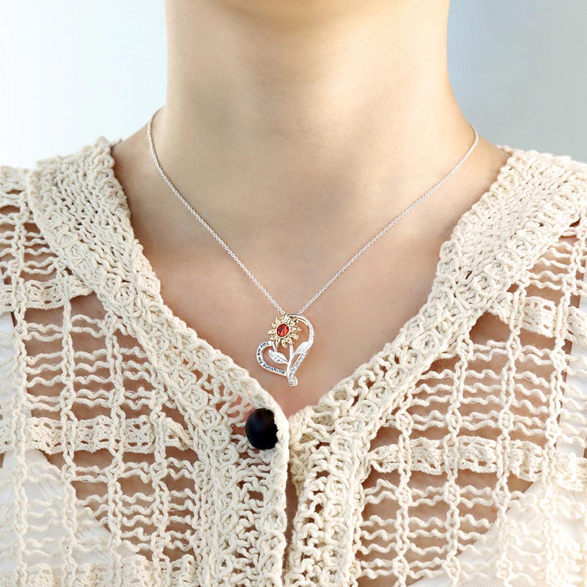 Heart Shaped Pendant Necklace for Women