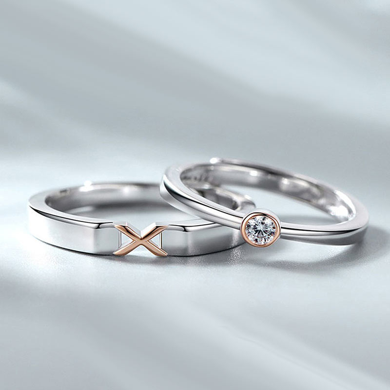 Engraved Relationship Rings Anniversary Gift Set