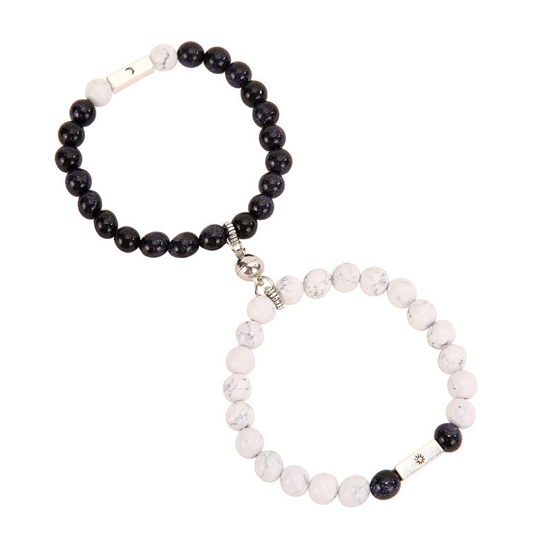 Promise Couple Bracelets Magnetic Charms
