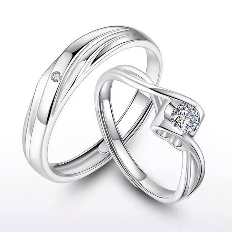 Custom Engraved Matching Couple Rings Set for 2