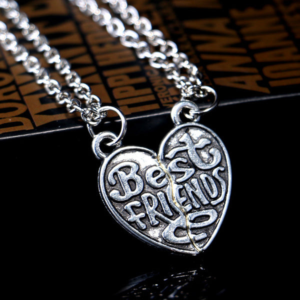 Half Hearts BFF Necklaces Set Birthday Gift