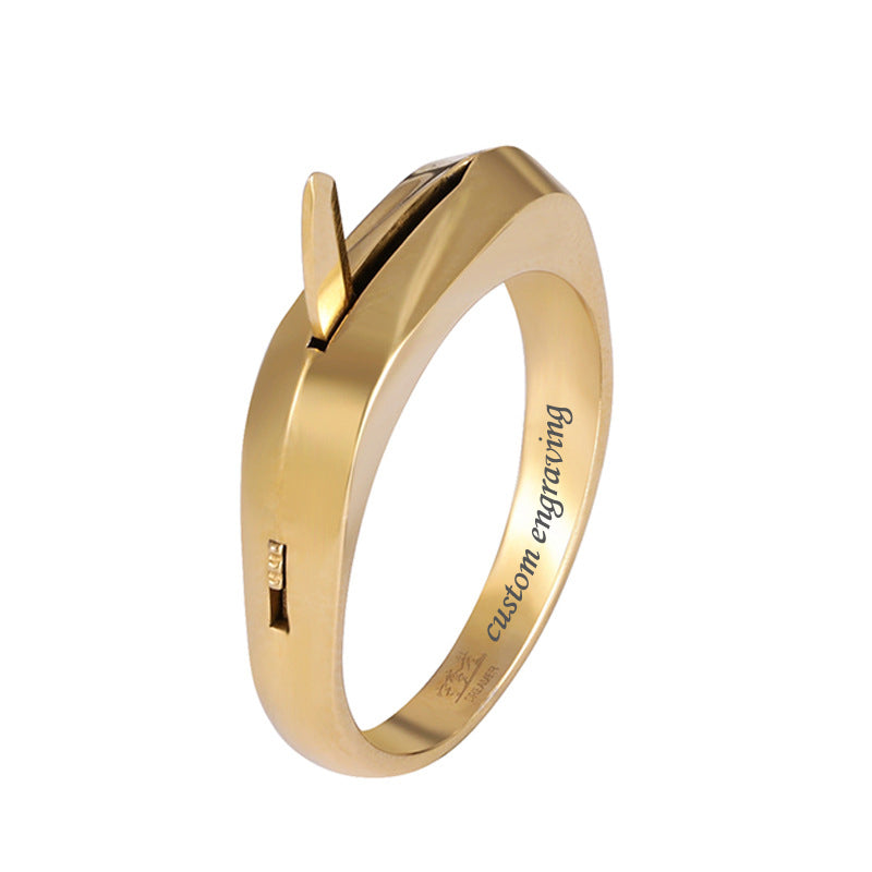 Gullei™ Custom Engraved Self Defense Unisex Ring