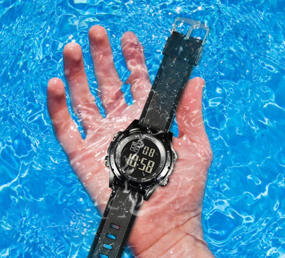 Matching Waterproof Multifunctional Digital Watch Set
