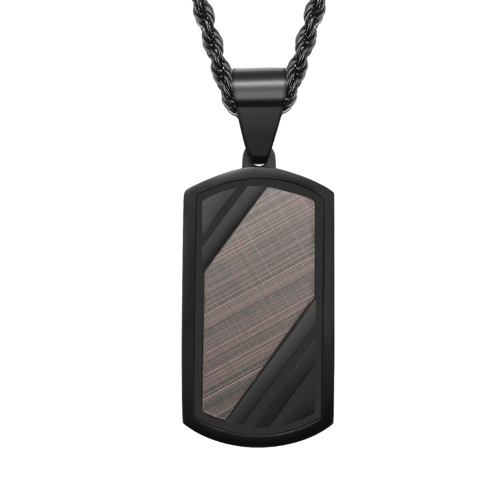 Customized Mens Thick Chain Pendant Necklace