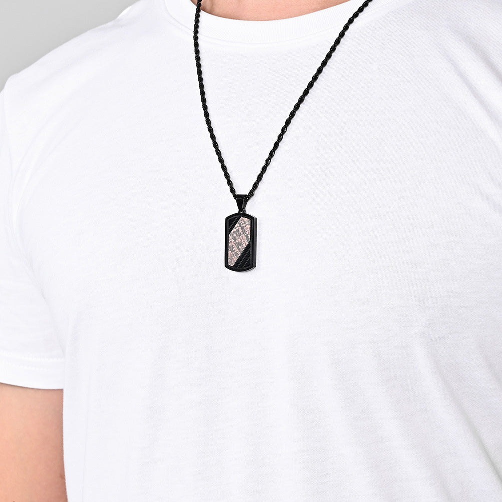 Customized Mens Thick Chain Pendant Necklace