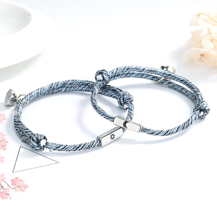 Customized Friendship Bracelets Sun and Moon Charms