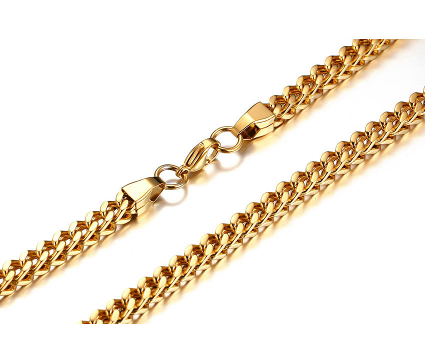 Mens Spiga Wheat Chain Necklace 60cm