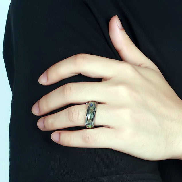 Trending Fidget Spinner Mens Ring Gift 8mm