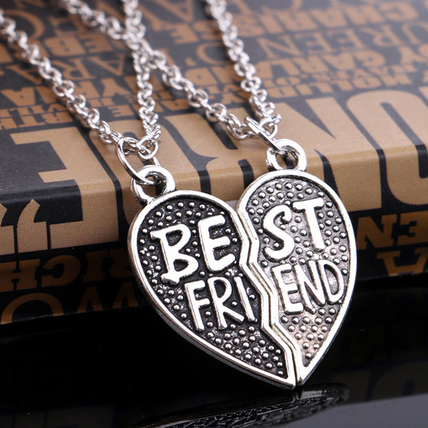 Matching Half Heart BFF Necklaces Birthday Gift Set