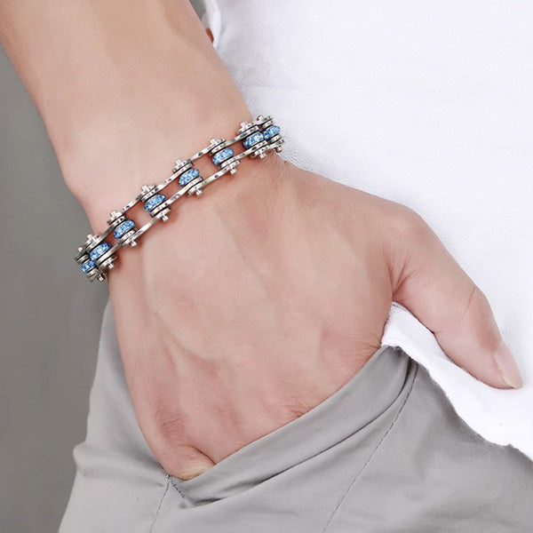 Custom Bike Chain Bracelet Stainless Steel
