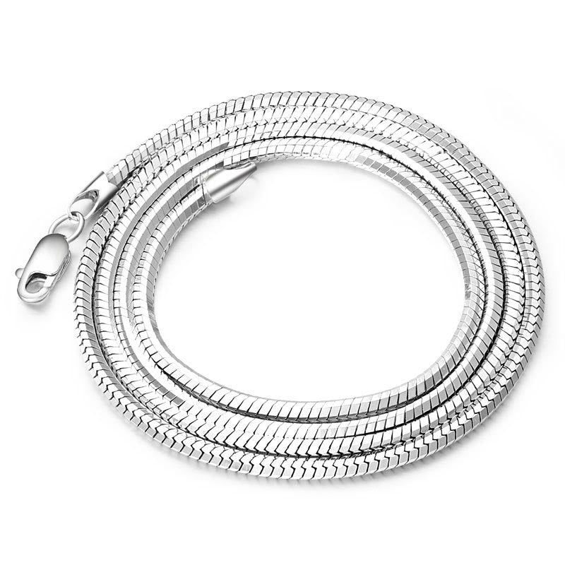 Snake Chain for Men Gold Plated Sterling Silver