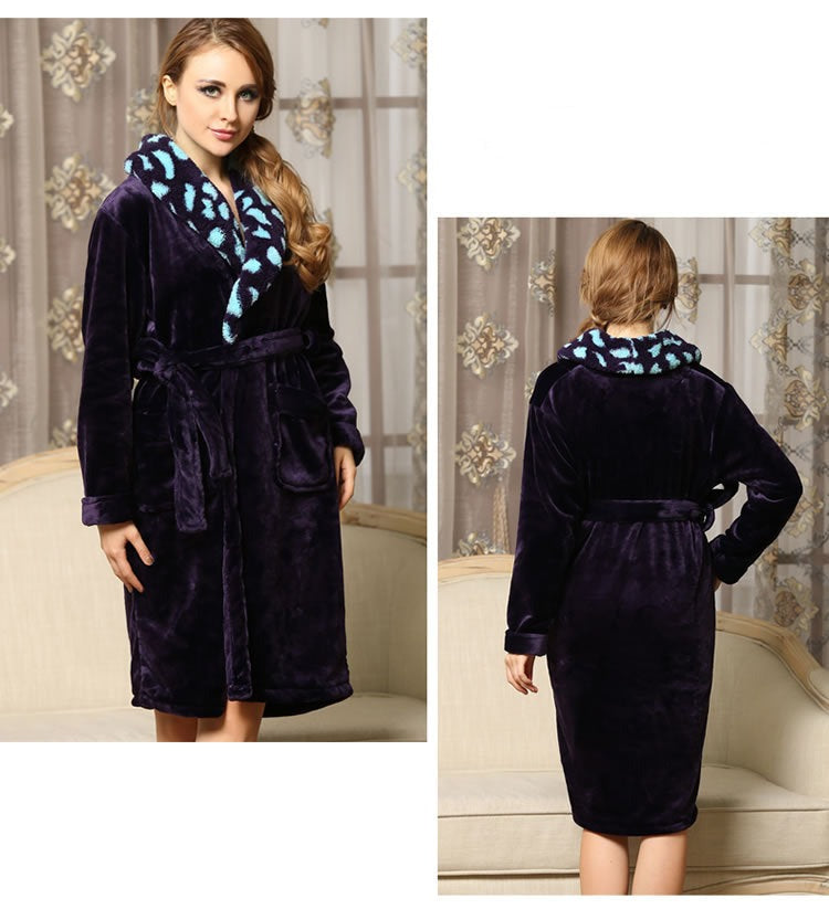 Matching Flannel Wedding Nightgown Set for Couples