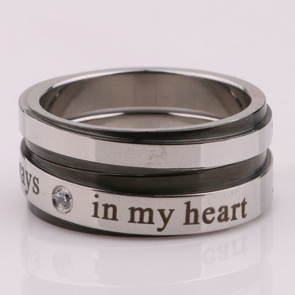 Engraved Romantic Marriage Rings for Men and Women